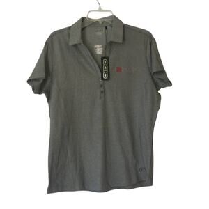 BARNET Spartanburg SC *NWT* Polo Uniform Shirt Size L Short Sleeve Gray/Black